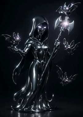 Clash of Clans Night Witch Statue