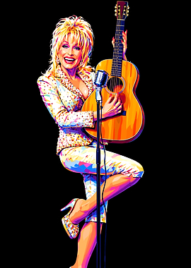 Dolly Parton Pop Art Portrait