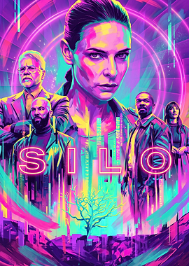 Silo TV Series Neon Poster
