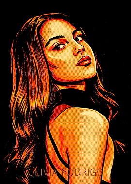 Olivia Rodrigo Pop Art Portrait