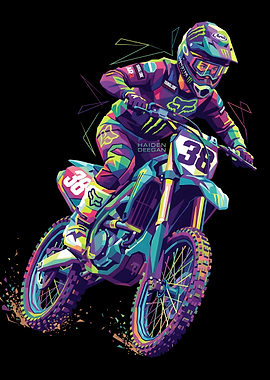 Haiden Deegan Motocross Pop Art