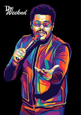 The Weeknd Pop Art Portrait