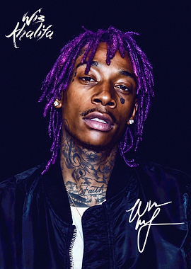 Wiz Khalifa Portrait Poster