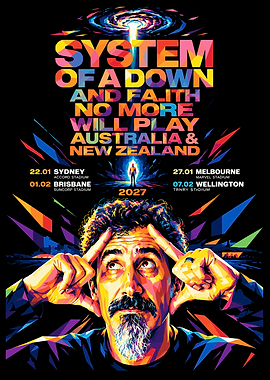 System of a Down Concert Poster