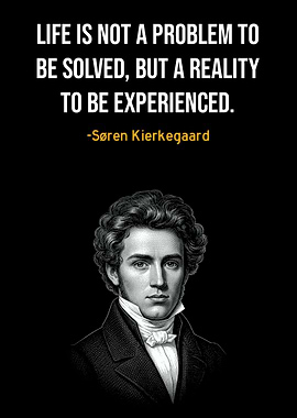 Søren Kierkegaard Inspirational Quote Poster