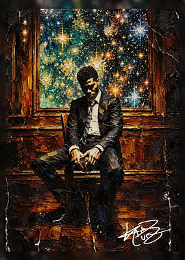 Kid Cudi Man on the Moon Painting