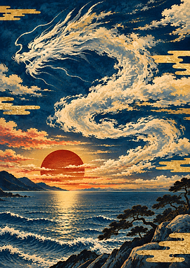 Dragon of the Golden Sunset