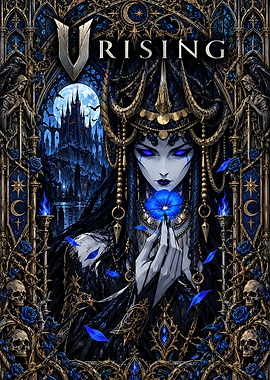 V Rising Gothic Vampire Queen Poster