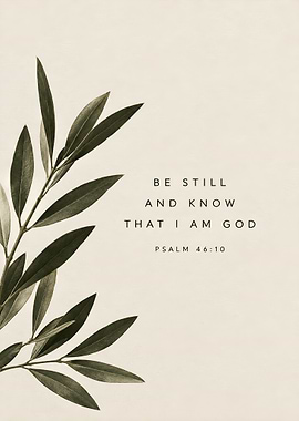 Be Still and Know Christian Wall Art