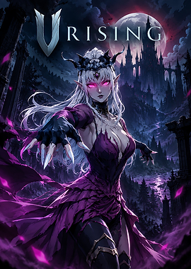 V Rising Vampire Queen Poster