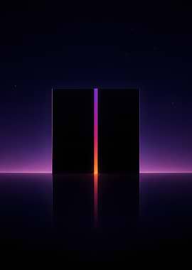 Split Neon Monolith Gate