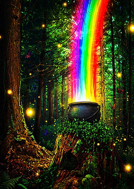 Magical Cauldron in Enchanted Forest