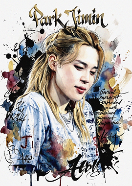 Park Jimin Portrait Art