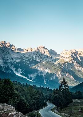 Winding Road Through Mountain Landscape