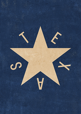 Minimalist Texas Lone Star Design