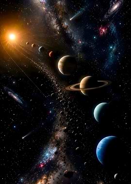 Solar System Planets in Deep Space