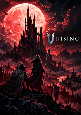 V Rising Vampire Castle Poster