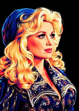 Dolly Parton Pop Art Portrait
