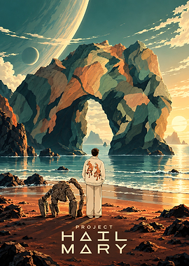 Project Hail Mary Sci-Fi Poster