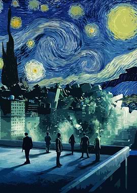 Inception Starry Night Poster
