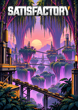 Satisfactory Game Floating Island Factory
