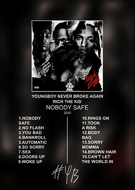 Nobody Safe Album Tracklist Poster