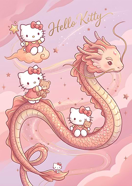 Hello Kitty and Magical Dragon