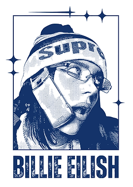 Billie Eilish Pop Art Portrait