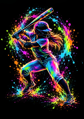Neon Batter Stance
