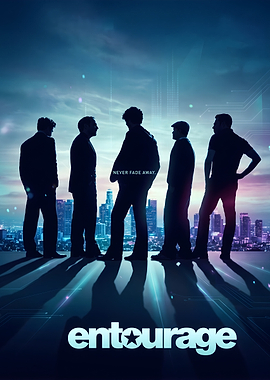 Entourage Movie Poster Silhouette