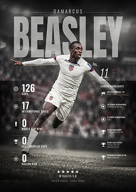DaMarcus Beasley Left Back Art