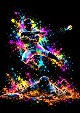 Neon Double Play Action