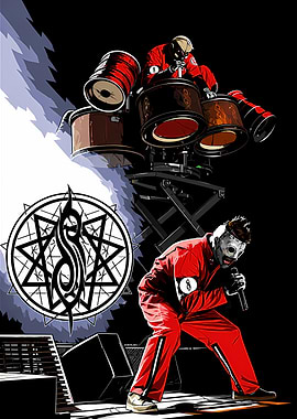 Slipknot Band Members Performing Live