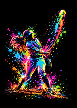 Neon Pitcher Windup Motion