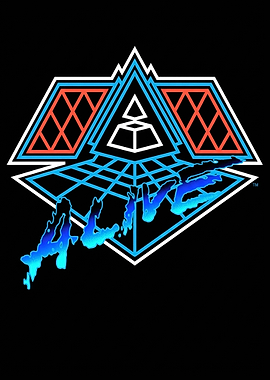 Daft Punk Alive Logo Graphic