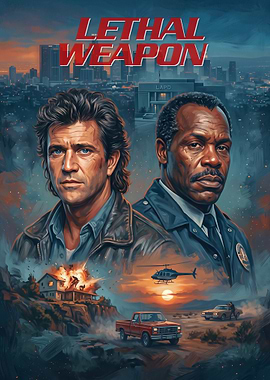 Lethal Weapon Movie Poster Art