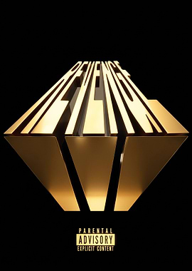 Revenge Gold 3D Typography Poster
