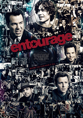 Entourage TV Show Collage Poster
