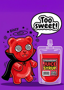 Dizzy Vampire Gummy Bear with Syrup