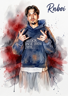 Watercolor Portrait of RnBoi
