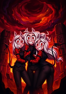 Cerberus from Helltaker