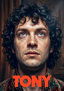 Portrait of Tony with Curly Hair