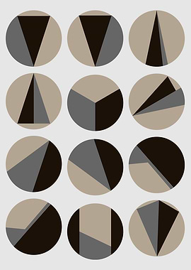 Minimalist Geometric Circle Pattern