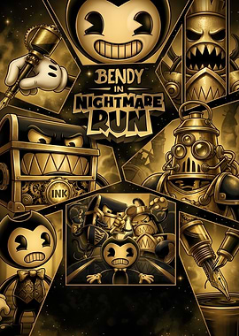 Bendy in Nightmare Run Poster