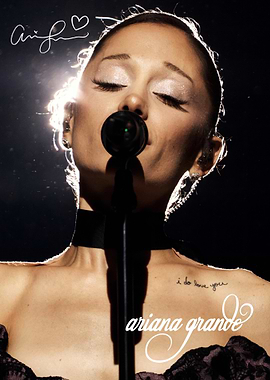 Ariana Grande Singing on Stage