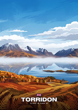 Torridon Scotland Travel Poster