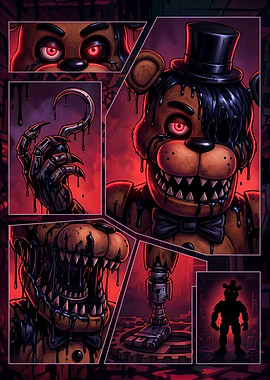 Five Nights at Freddy's Nightmare Collage