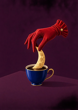 Dipping the Moon in Coffee Surrealism