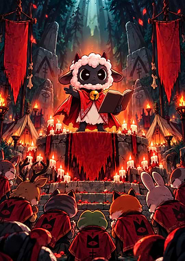 Cult of the Lamb Ritual Scene