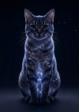 Cosmic Galaxy Tabby Cat